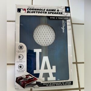 Los Angeles Dodgers Cornhole Game & Bluetooth Speaker